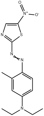 N,N-diethyl-3-methyl-4-[(5-nitro-1,3-thiazol-2-yl)diazenyl]aniline 结构式