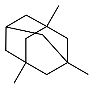 1,3,5-三甲基金刚烷 结构式