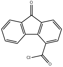 9-芴酮-4-甲酰氯 结构式