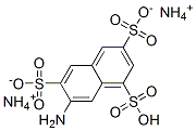 diammonium hydrogen 7-aminonaphthalene-1,3,6-trisulphonate 结构式