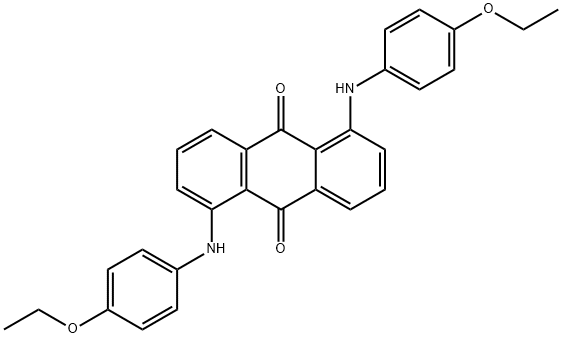 1,5-Bis[(4-ethoxyphenyl)amino]-9,10-anthracenedione 结构式