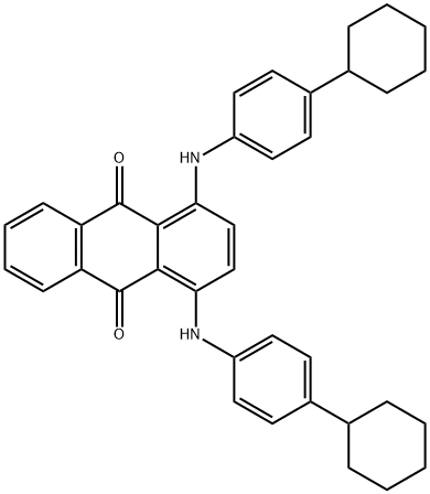 1,4-Bis(p-cyclohexylanilino)anthraquinone 结构式