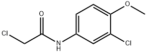 2-氯-N-(3-氯-4-甲氧基-苯基)乙酰胺 结构式