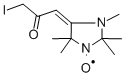 4-(3-IODO-2-OXOPROPYLIDENE)-2,2,3,5,5-PENTAMETHYL-IMIDAZOLIDINE-1-OXYL, FREE RADICAL 结构式