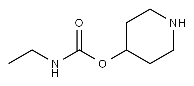 Ethyl-carbaMicacidpiperidin-4-ylester 结构式
