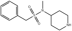 N-METHYL-N-4-PIPERIDINYL-BENZENEMETHANESULFONAMIDE 结构式