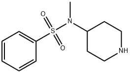 N-METHYL-N-4-PIPERIDINYL-BENZENESULFONAMIDE 结构式