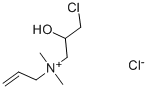 allyl(3-chloro-2-hydroxypropyl)dimethylammonium chloride 结构式