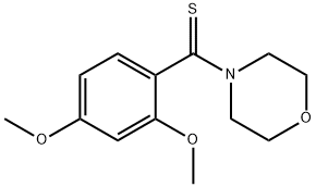 4-[(2,4-Dimethoxyphenyl)carbonothioyl]morpholine 结构式