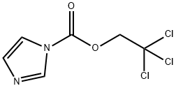 1-(2,2,2-三氯乙氧基羰基)-1H-咪唑 结构式