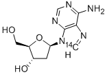 2'-DEOXYADENOSINE-8-14C 结构式