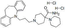 1'-[3-(10,11-dihydro-5H-dibenz(b,f)azepin-5-yl)propyl][1,4'-bipiperidine]-4'-carboxamide dihydrochloride 结构式