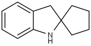 螺[环戊烷-1,2-二氢吲哚 结构式