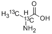 DL-丙氨酸-2,3-13C2 结构式