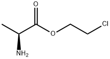 Alanine, 2-chloroethyl ester (9CI) 结构式