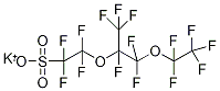 全氟-4-甲基-3,6-二氧杂辛烷-1-磺酸钾 结构式