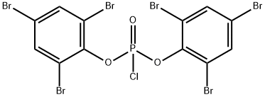 bis(2,4,6-tribromophenyl) phosphorochloridate 结构式