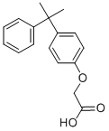 2-[4-(2-苯基丙-2-基)苯氧基]乙酸 结构式