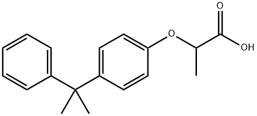 2-[4-(1-甲基-1-苯基乙基)苯氧基]-丙酸 结构式