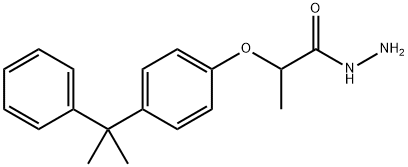 2-[4-(1-甲基-1-苯基乙基)苯氧基]丙酰肼 结构式