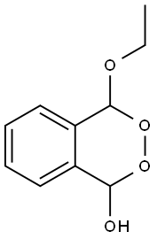 4-ethoxy-1,4-dihydro-2,3-benzodioxin-1-ol 结构式