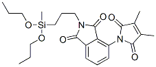 3-(2,5-dihydro-3,4-dimethyl-2,5-dioxo-1H-pyrrol-1-yl)-N-[3-(methyldipropoxysilyl)propyl]phthalimide 结构式