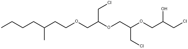 1-Chloro-3-[2-chloro-1-[[2-chloro-1-[[(3-methylheptyl)oxy]methyl]ethoxy]methyl]ethoxy]-2-propanol 结构式