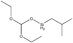 Bis(ethoxy)methoxy(2-methylpropyl)silane 结构式