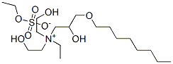 ethylbis(2-hydroxyethyl)[2-hydroxy-3-(octyloxy)propyl]ammonium ethyl sulphate 结构式