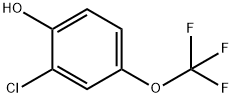 2-氯-4-三氟甲氧基苯酚 结构式