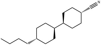 反,反-4-腈基-4'-正丁基-1,1'-联二环己烷 结构式