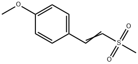 2-(p-Methoxyphenyl)vinylmethylsulfone 结构式