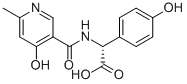 2-(6-甲基-4-羟基烟酰胺基)-2-(4-羟基苯基)乙酸 结构式