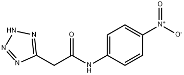 N-(4-Nitrophenyl)-1H-tetrazole-5-acetamide 结构式