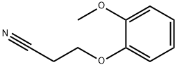 3-(2-甲氧基苯氧基)丙腈 结构式