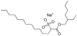 1-[(2-Ethylhexyloxy)carbonyl]-1-tridecanesulfonic acid sodium salt 结构式