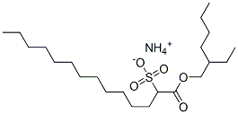 1-[(2-Ethylhexyloxy)carbonyl]-1-tridecanesulfonic acid ammonium salt 结构式