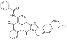 N-[(5,13,17,18-Tetrahydro-5,13,18-trioxoanthra[1,9-ab]naphtho[2,3-i]carbazol)-6-yl]benzamide 结构式