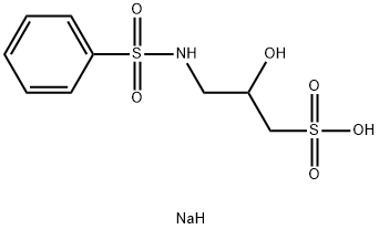 2-Hydroxy-3-[(phenylsulfonyl)amino]-1-propanesulfonic acid sodium salt 结构式
