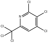 2,3,4-Trichloro-6-(trichloromethyl)pyridine 结构式