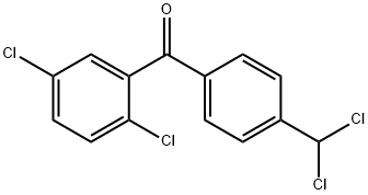 [4-(Dichloromethyl)phenyl](2,5-dichlorophenyl)methanone 结构式