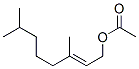 (E)-3,7-dimethyloct-2-enyl acetate 结构式