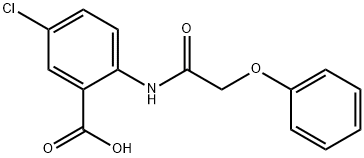 5-Chloro-N-(phenoxyacetyl)anthranilic acid 结构式