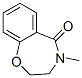 1,4-Benzoxazepin-5(2H)-one, 3,4-dihydro-4-methyl- 结构式