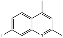 7-氟-2,4-二甲基喹啉 结构式