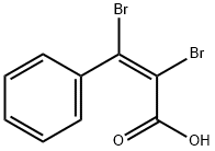 (Z)-2,3-Dibromo-3-phenylpropenoic acid 结构式