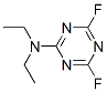 2-(Diethylamino)-4,6-difluoro-1,3,5-triazine 结构式