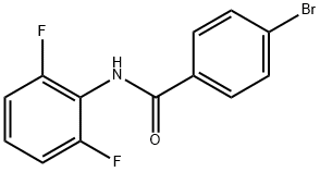 4-溴-N-(2,6-二氟苯基)苯甲酰胺 结构式