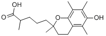 5-(6-HYDROXY-2,5,7,8-TETRAMETHYL-CHROMAN-2-YL)-2-METHYL-PENTANOIC ACID 结构式