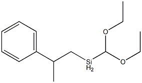 Methyldi(ethoxy)(2-phenylpropyl)silane 结构式